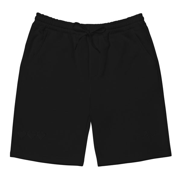 The h3ARTsss Men's fleece Shorts [BlackOut Edition]
