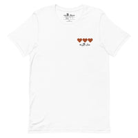 The h3ARTs White T-Shirt [Embroidered]